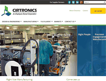 Tablet Screenshot of cirtronics.com